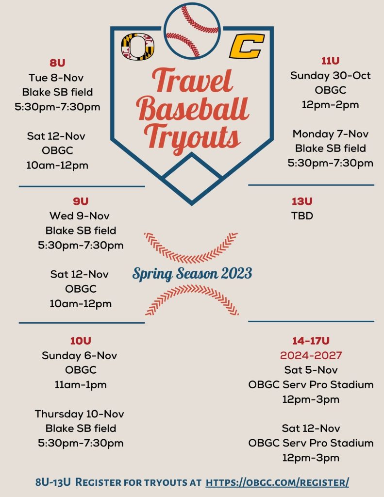 Travel Baseball Tryouts