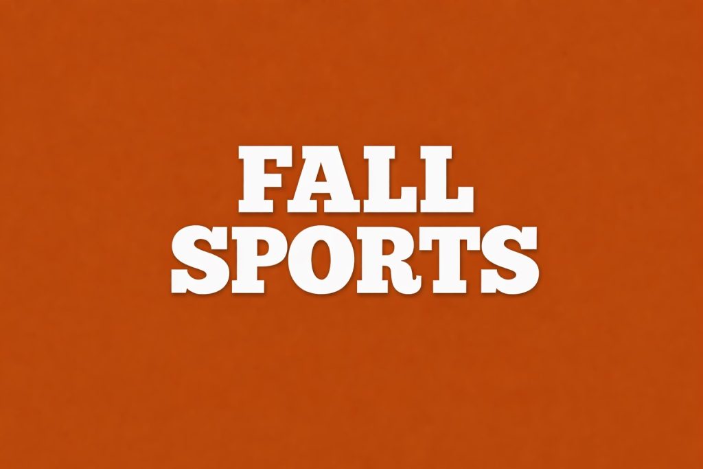 fall sports graphic design