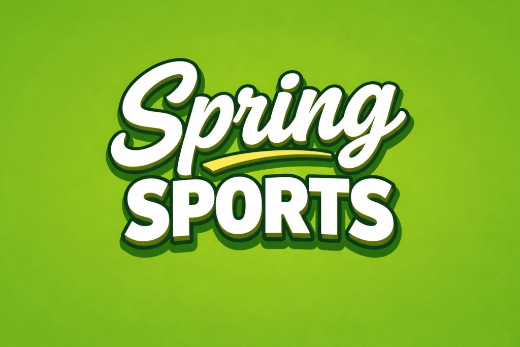 spring sports design graphic